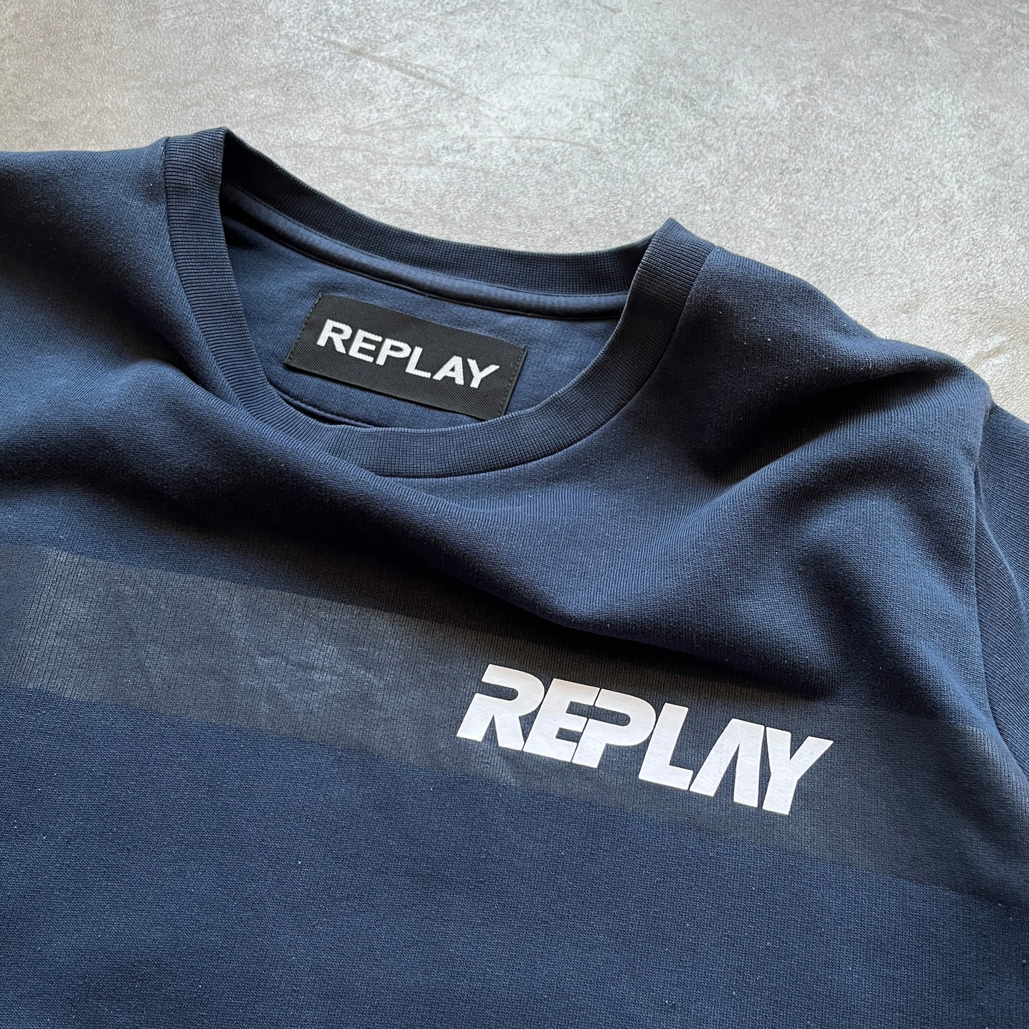 Replay Navy Sweatshirt L