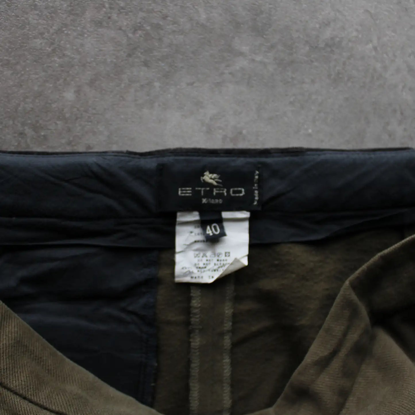 Etro Trousers – Olive/Green (Woman-40)