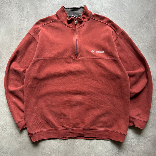 Columbia Quarter Zip Sweatshirt L