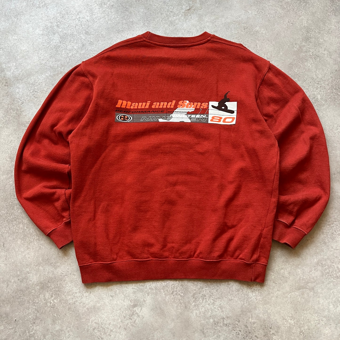 Maui And Sons Red Sweatshirt M