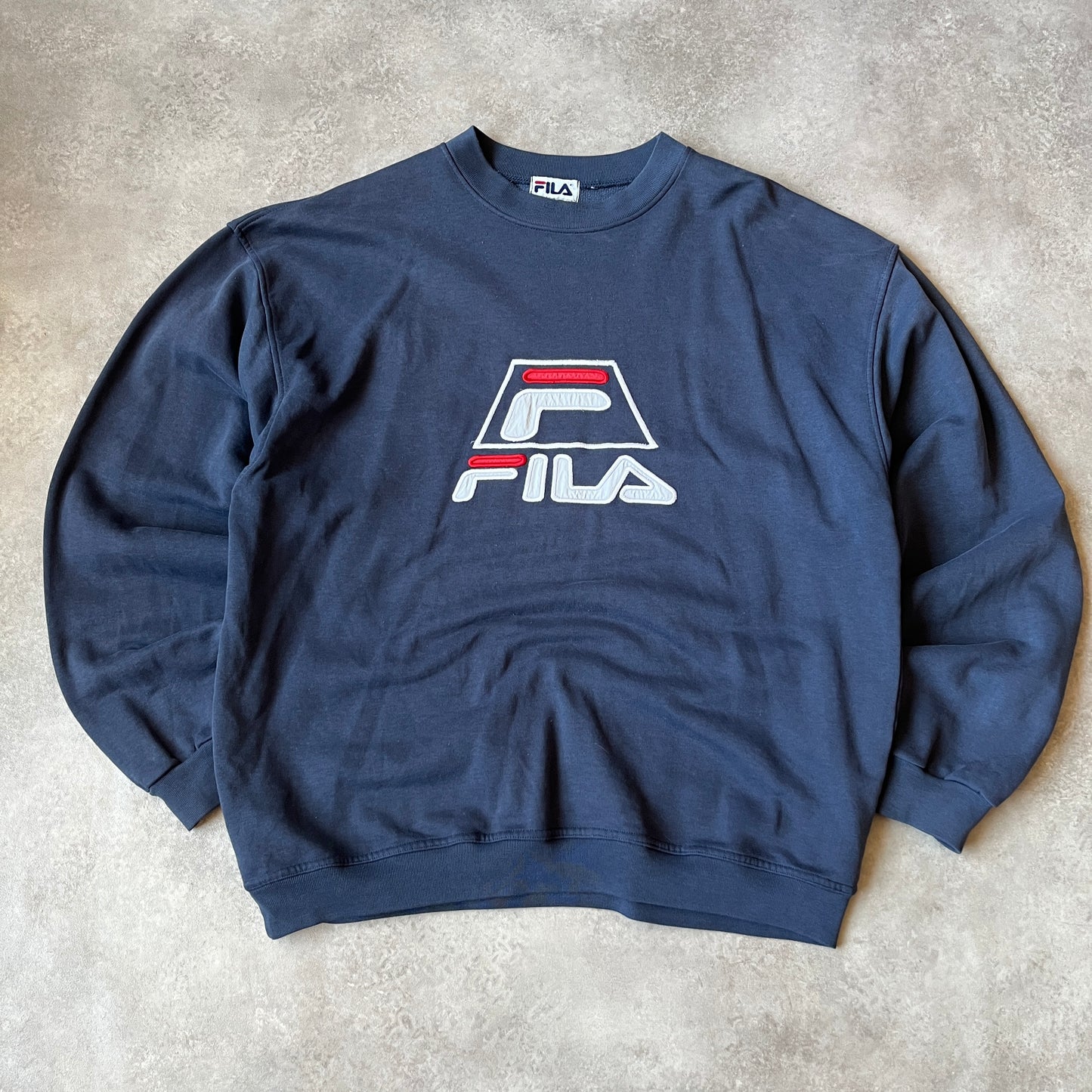 Fila Vintage Navy Sweatshirt L