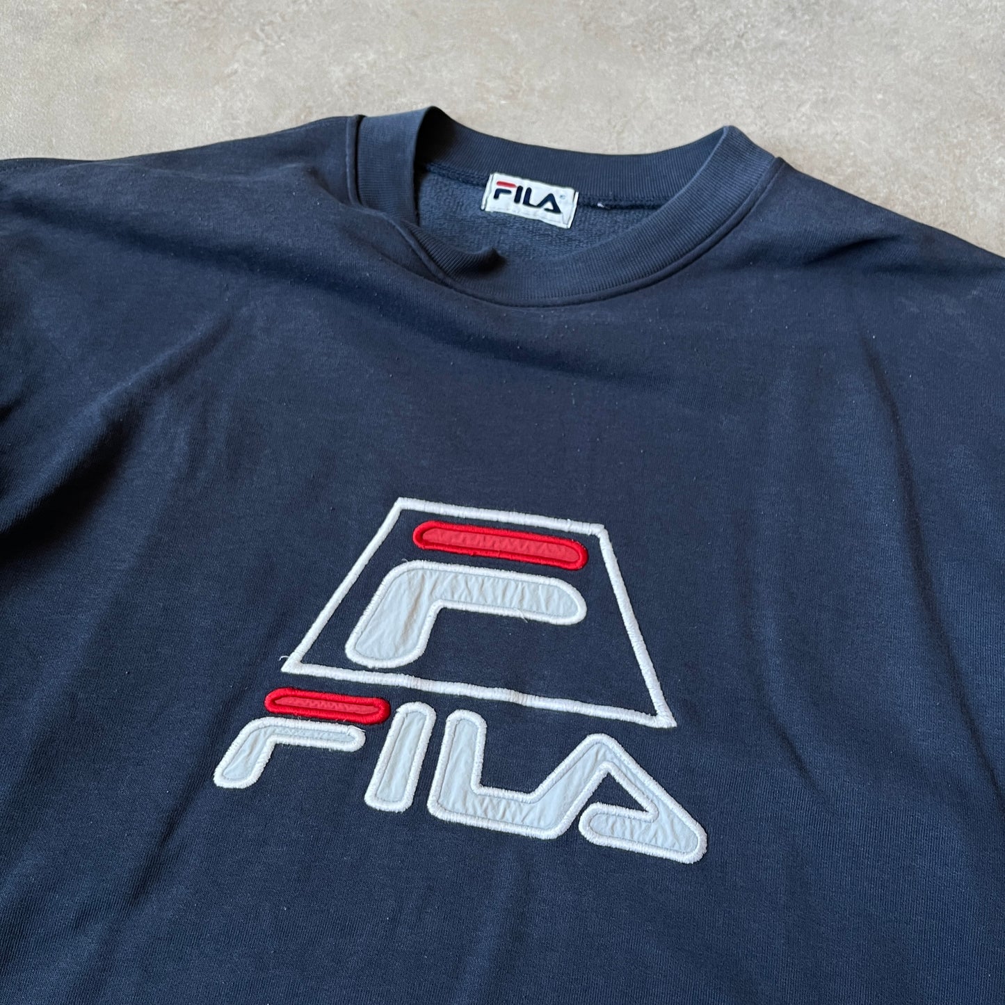 Fila Vintage Navy Sweatshirt L