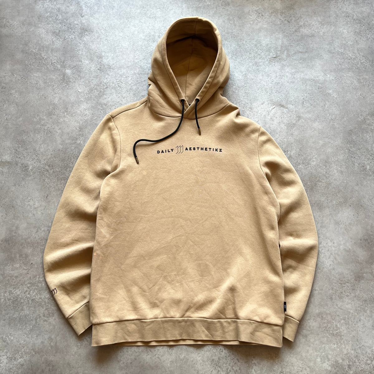 Daily Aesthetikz Beige Hoodie L