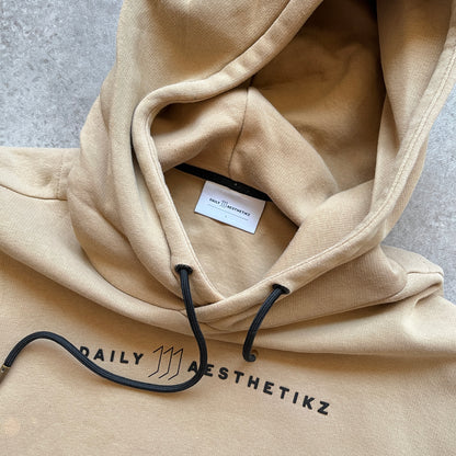 Daily Aesthetikz Beige Hoodie L