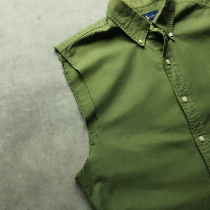Ralph Lauren Cut-Off Sleeve Shirt – Green (Man-M)