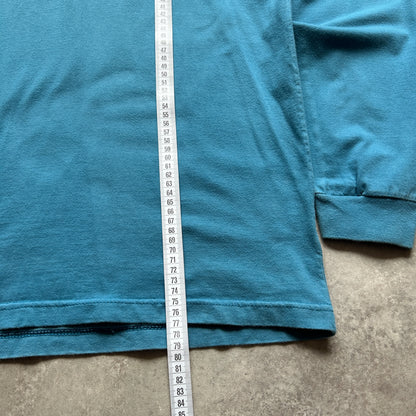 Stüssy Blue Hooded Long Sleeve L