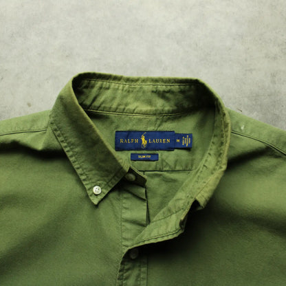 Ralph Lauren Cut-Off Sleeve Shirt – Green (Man-M)