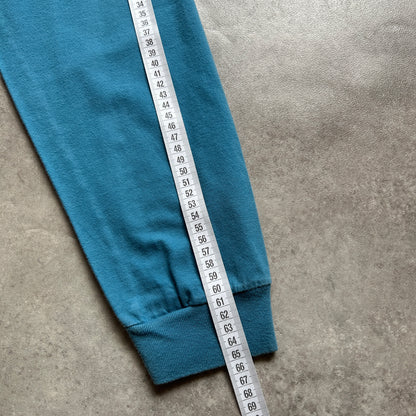 Stüssy Blue Hooded Long Sleeve L
