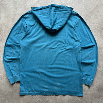 Stüssy Blue Hooded Long Sleeve L