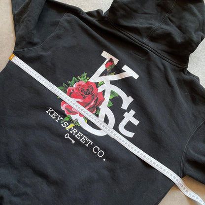 Key Street Black Hoodie L