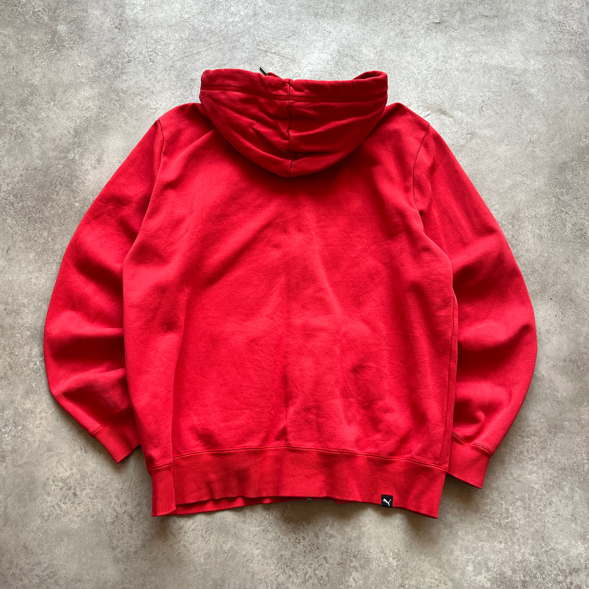 Puma Red Zip Hoodie L