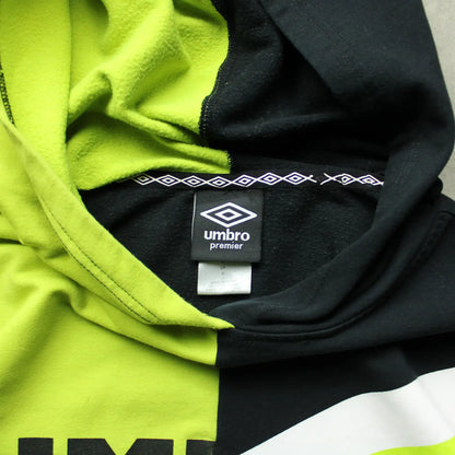 Umbro Graphic Colorblock Hoodie – Black/Green (Man-S)
