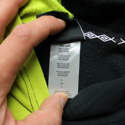 Umbro Graphic Colorblock Hoodie – Black/Green (Man-S)