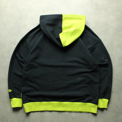 Umbro Graphic Colorblock Hoodie – Black/Green (Man-S)