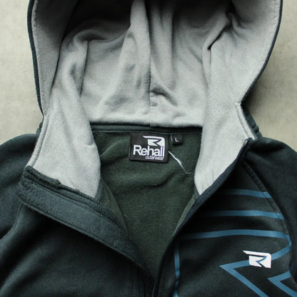 Rehall Technical Zip Hoodie – Grey/Blue (Man-L)