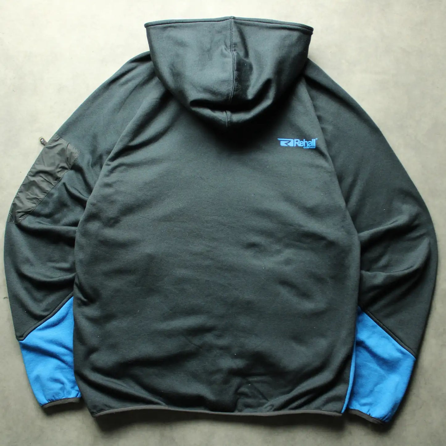 Rehall Technical Zip Hoodie – Grey/Blue (Man-L)