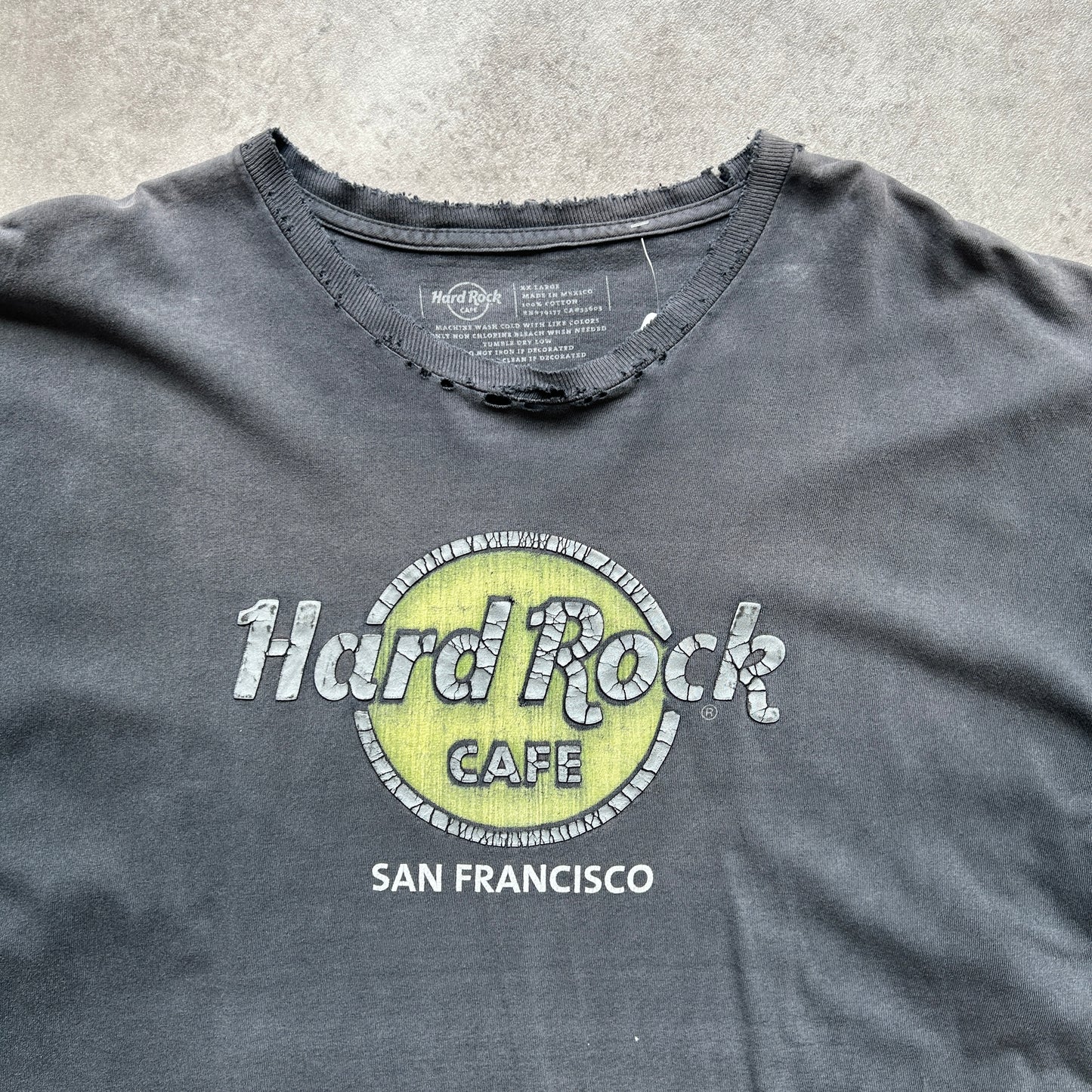 Hard Rock Cafe San Francisco Distressed T-Shirt XXL