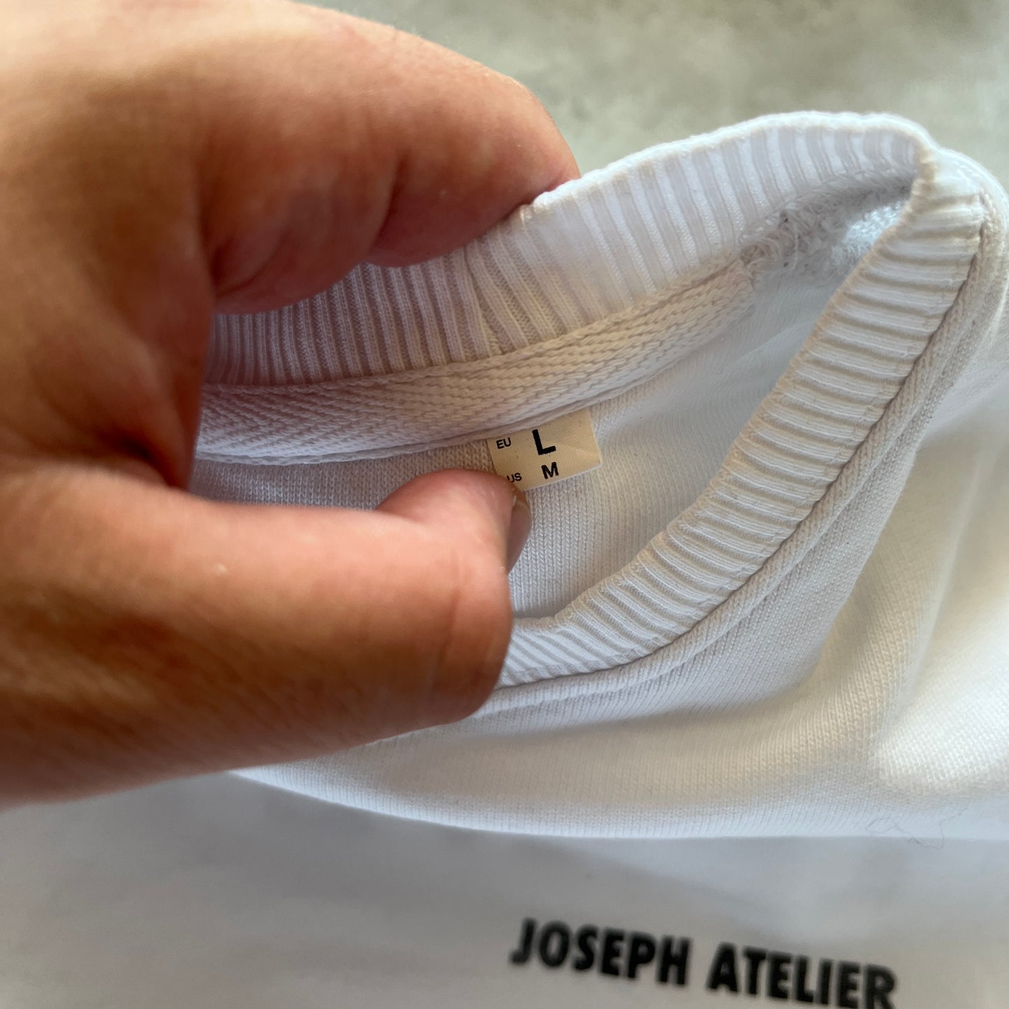 Joseph Atelier White Sweatshirt L