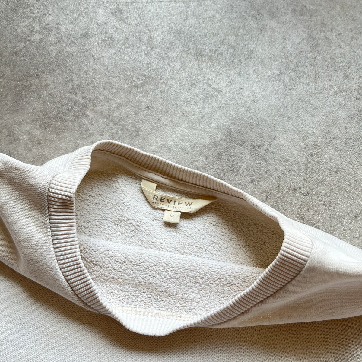 Review Peace Will Win Cream Sweatshirt M