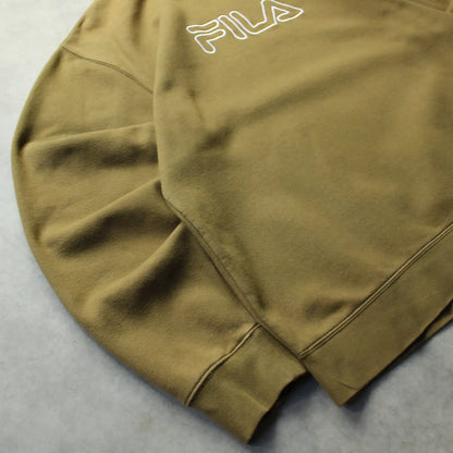 Fila Big Logo Crewneck Sweatshirt – Mustard (Man-XL)