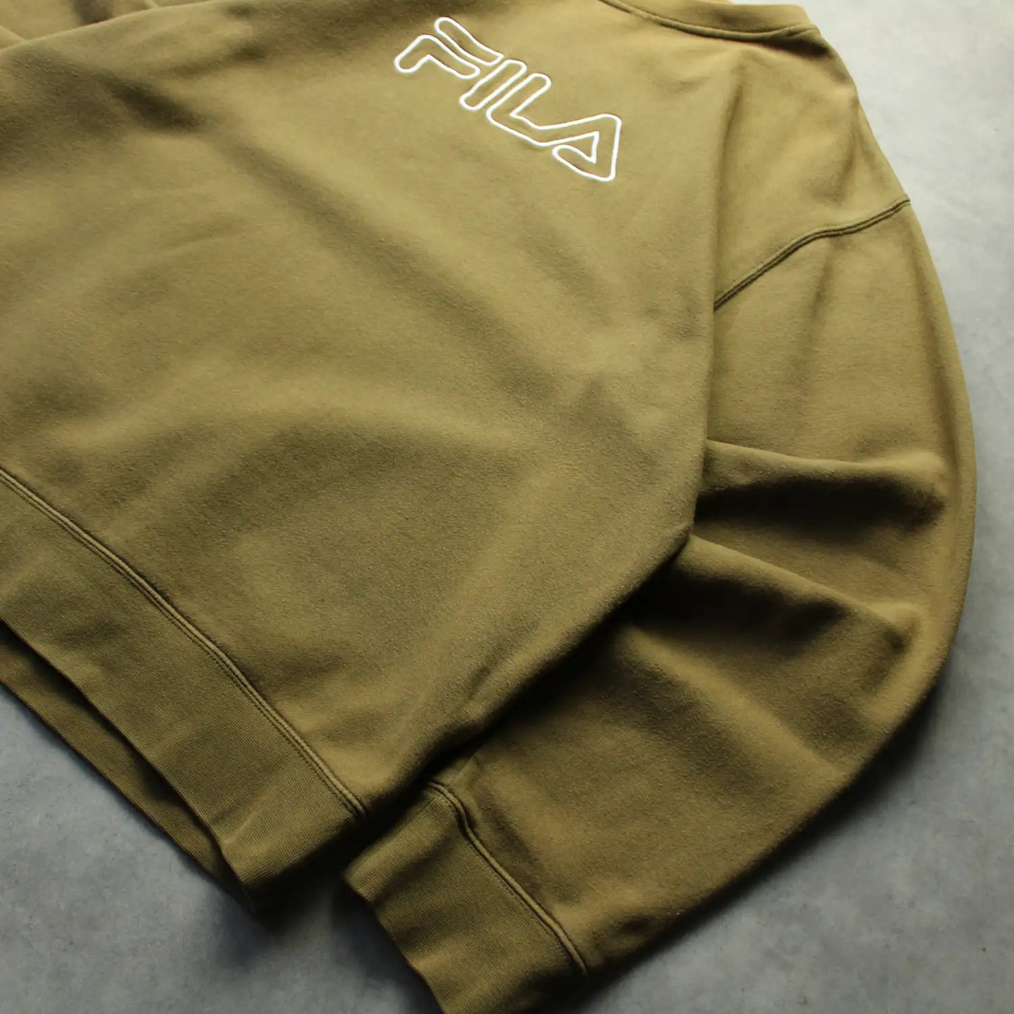 Fila Big Logo Crewneck Sweatshirt – Mustard (Man-XL)