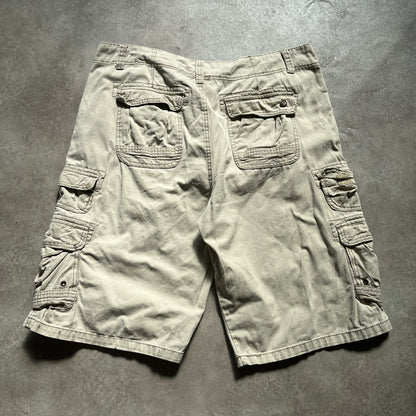 Iron Beige Cargo Shorts W38