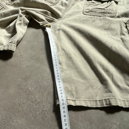 Iron Beige Cargo Shorts W38