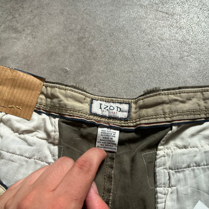 Izod Khaki Cargo Shorts W42