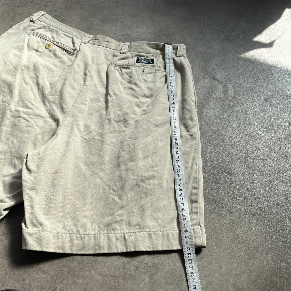 Nautica Beige Pleated Shorts W34