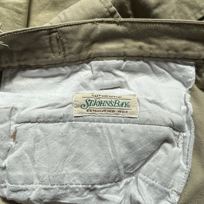 St John’s Bay Khaki Cargo Shorts W40