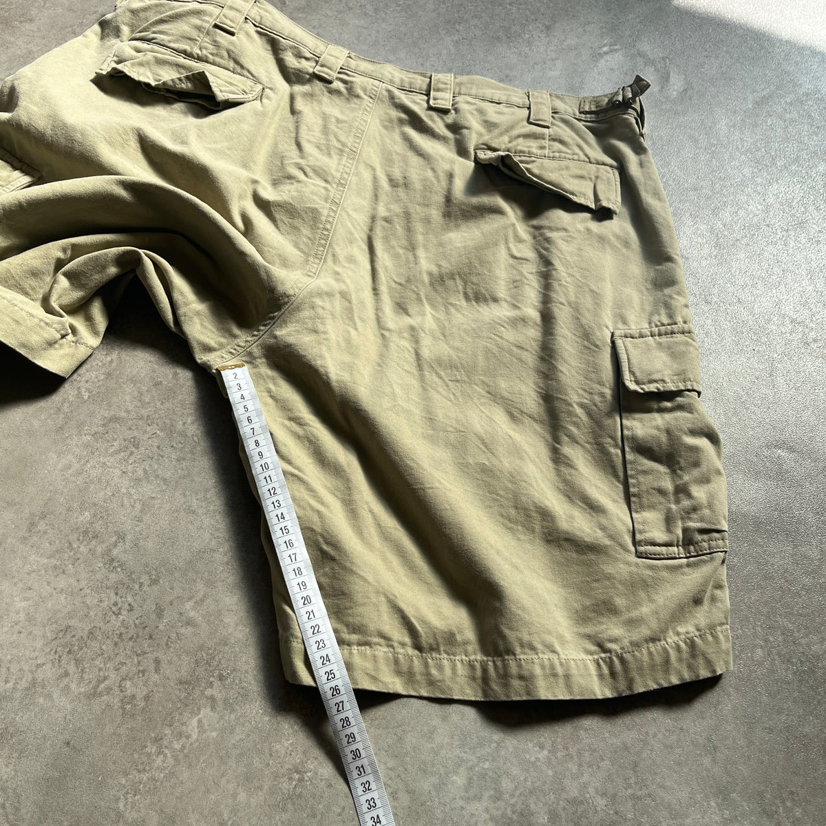 St John’s Bay Khaki Cargo Shorts W40