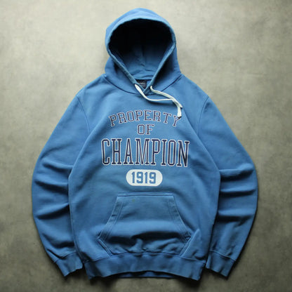 Champion Printed Hoodie – Blue (Man-M)