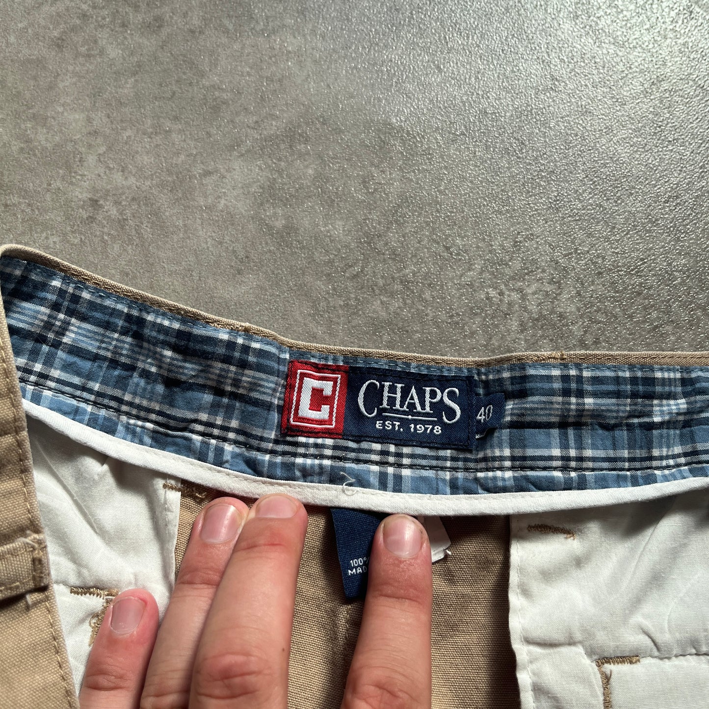 Chaps Beige Cargo Shorts W40