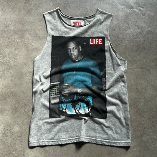Life Magazine Grey Graphic Tank Top M