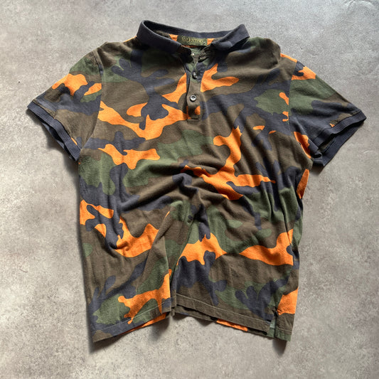 Valentino Camo Polo Shirt S