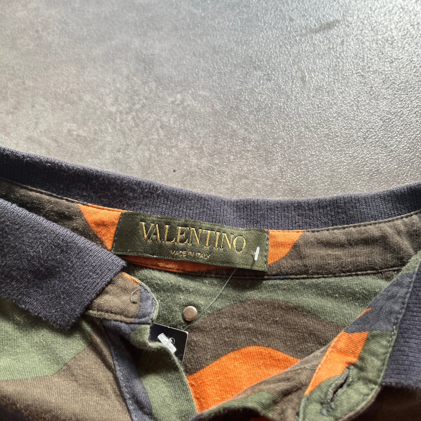Valentino Camo Polo Shirt S