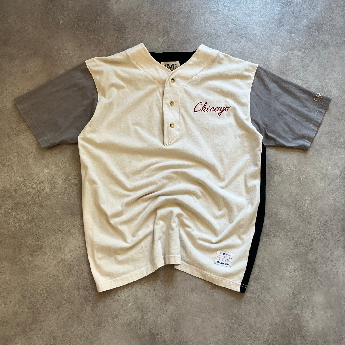 M-Line USA Vintage Chicago Baseball Jersey L