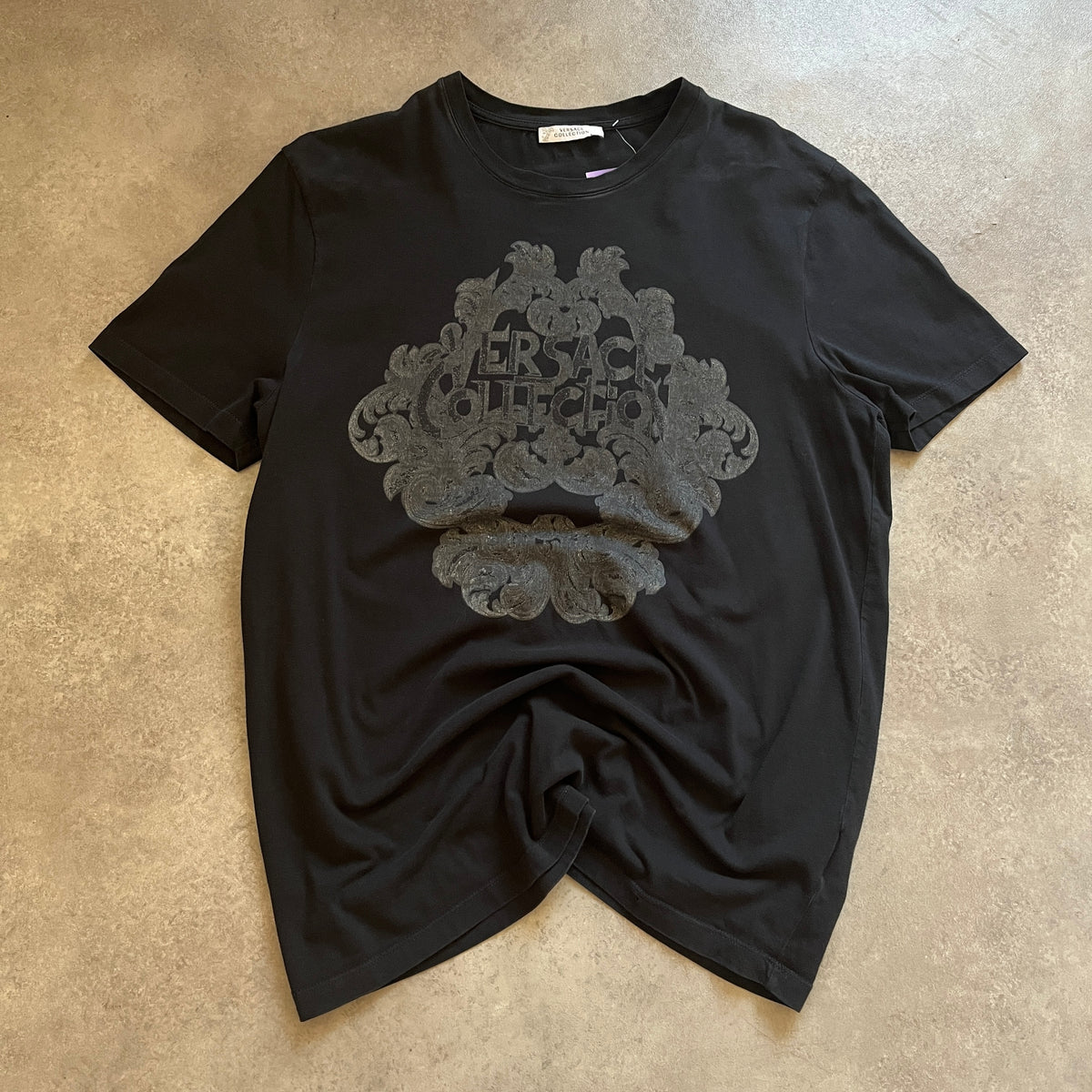 Versace Collection Black Graphic T-Shirt M