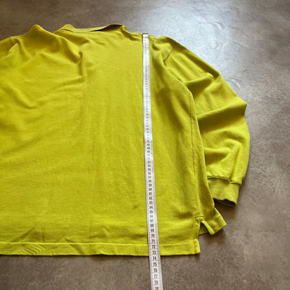 Puma Vintage Yellow Long Sleeve Polo Shirt XL