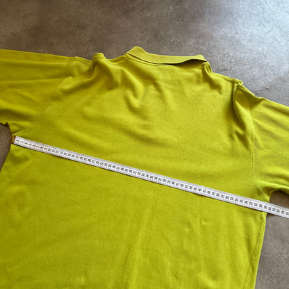 Puma Vintage Yellow Long Sleeve Polo Shirt XL