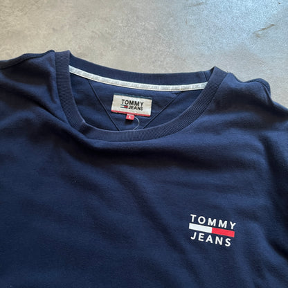 Tommy Jeans Navy Long Sleeve T-Shirt L