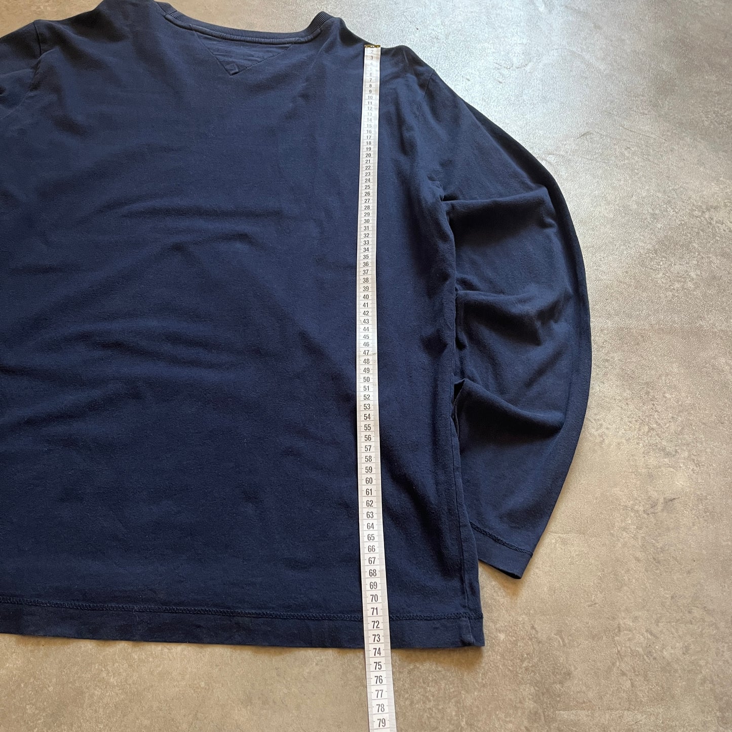 Tommy Jeans Navy Long Sleeve T-Shirt L