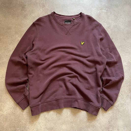 Lyle & Scott Burgundy Sweatshirt M