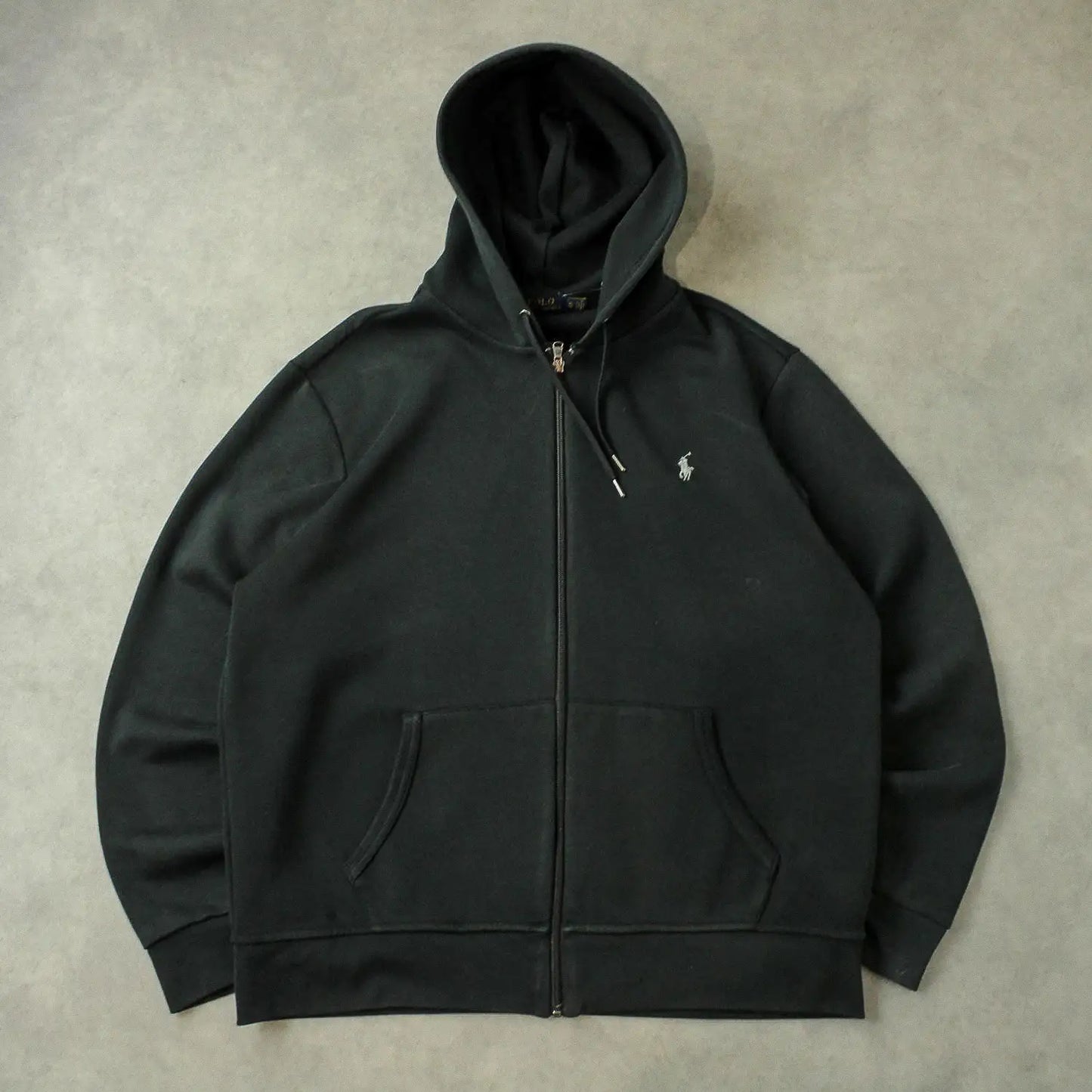 Ralph Lauren Zip Hoodie – Black (Man-XL)