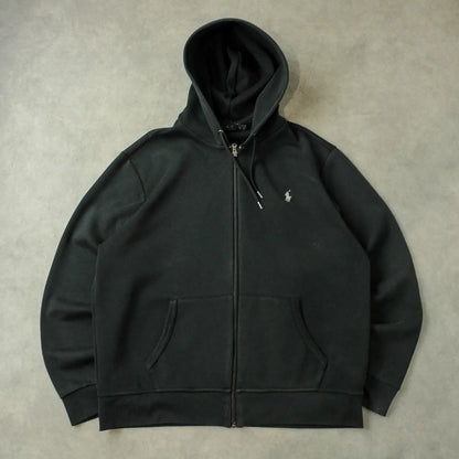Ralph Lauren Zip Hoodie – Black (Man-XL)