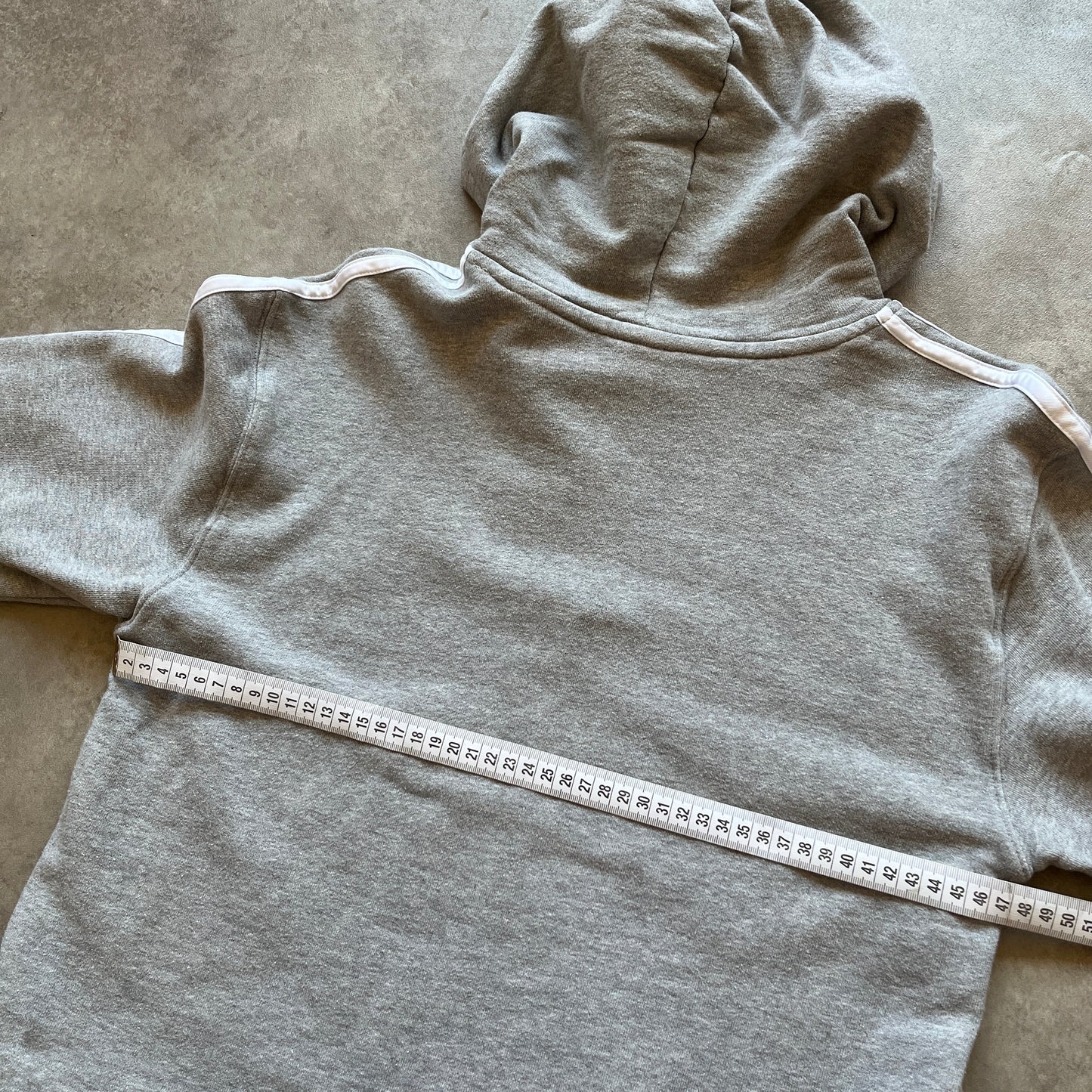 Adidas Grey Cropped Hoodie M