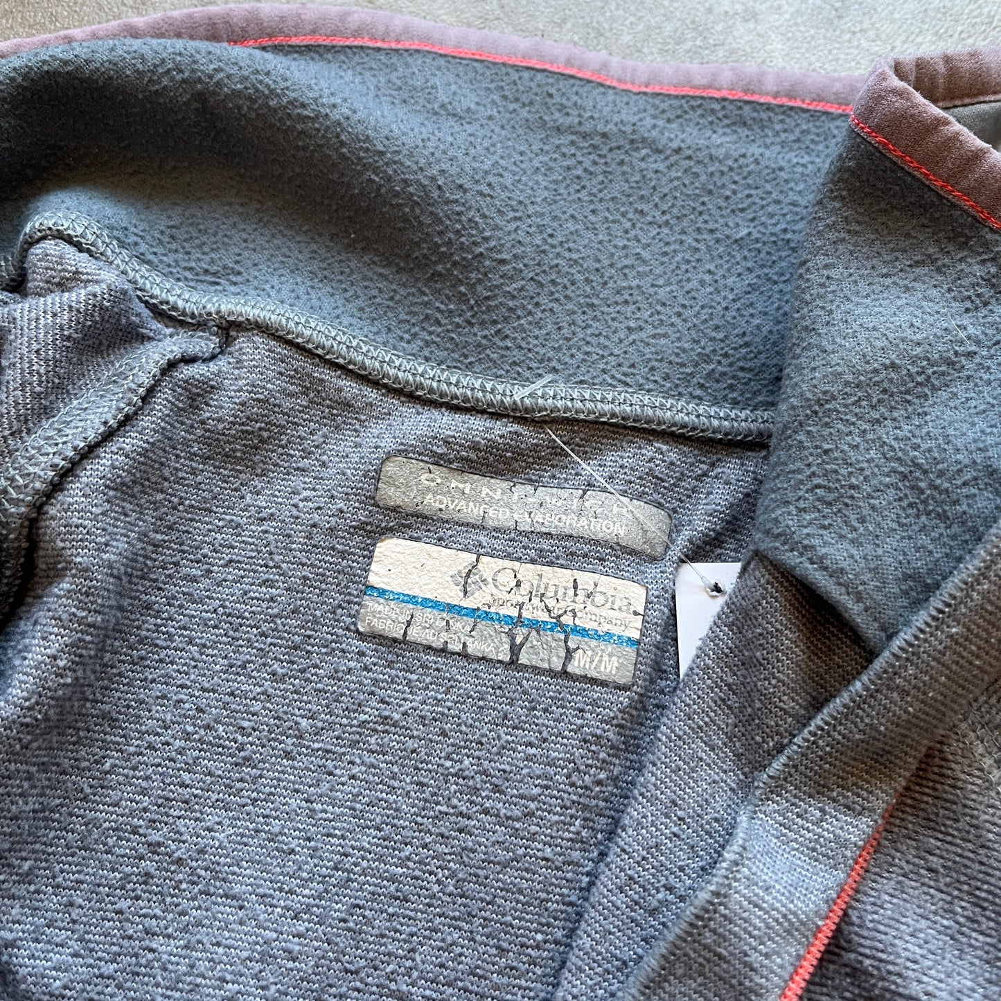 Columbia Grey Half Zip Fleece M