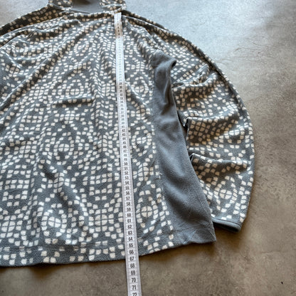 Columbia Grey Patterned Half Zip Fleece L