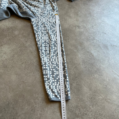 Columbia Grey Patterned Half Zip Fleece L