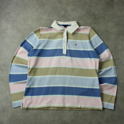 GANT Striped Longsleeve Polo – Multicolor (Woman-XL)
